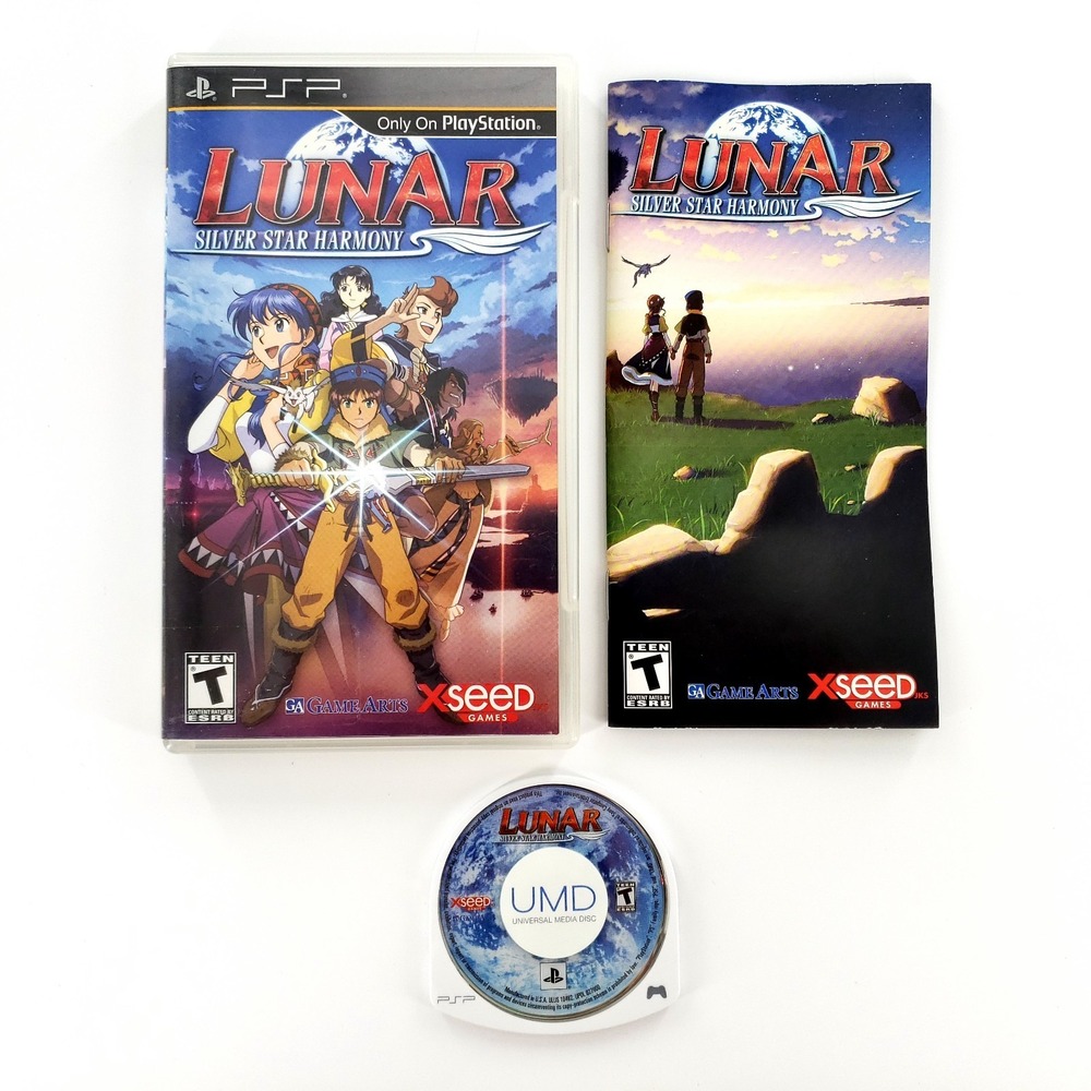 Lunar: Silver Star Harmony (Sony PSP, 2010) Complete Pristine Disc Tested Works